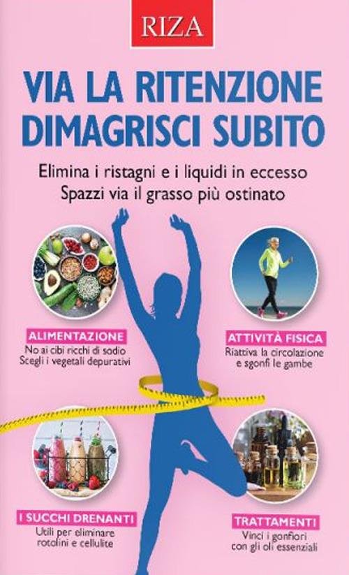 Via la ritenzione dimagrisci subito - Vittorio Caprioglio - copertina