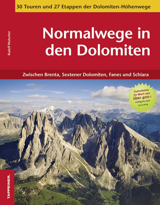 Normalwege in den Dolomiten - Rudolf Wutscher - copertina