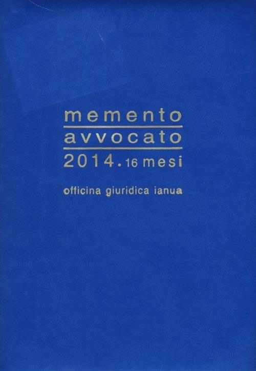 Memento avvocato 2014 16 mesi - copertina