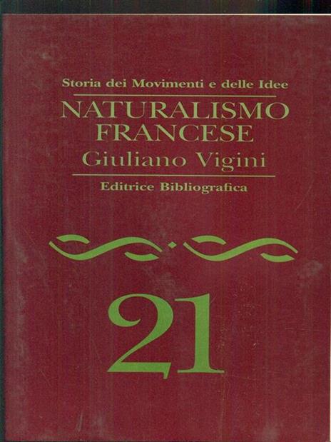 Naturalismo francese - Giuliano Vigini - copertina