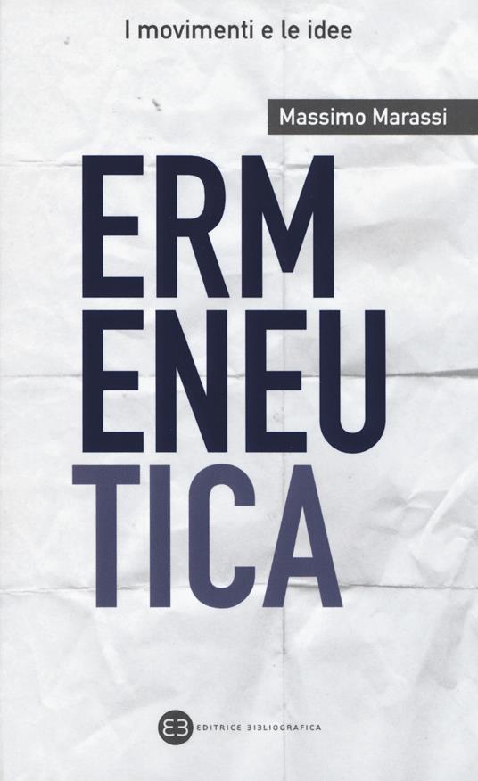 Ermeneutica - Massimo Marassi - copertina