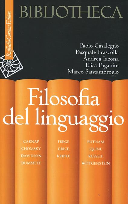 Filosofia del linguaggio - copertina