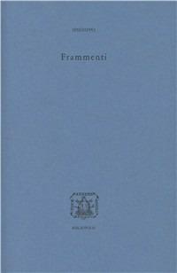 Frammenti - Speusippo - copertina