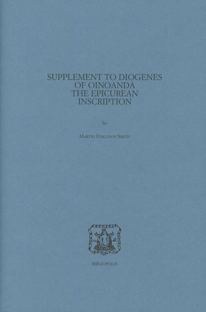 Supplement to Diogenes of Oinoanda - Martin Smith - copertina