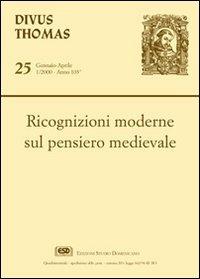 Ricognizioni moderne sul pensiero medievale - copertina