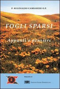 Fogli sparsi. Appunti e pensieri - Reginaldo Cambareri - copertina