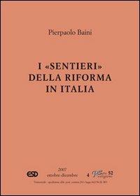 I sentieri della riforma in Italia - Pierpaolo Baini - copertina