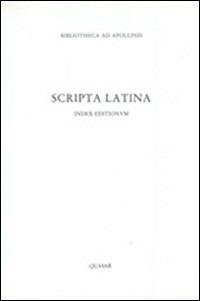 Scripta latina - Adriano La Regina - copertina