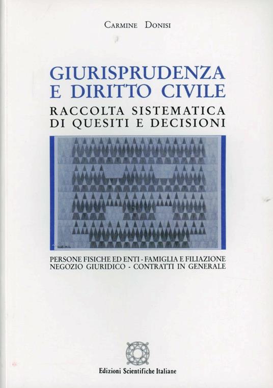 Giurisprudenza e diritto civile. Raccolta sistemica di quesiti e decisioni. Vol. 1: Persone fisiche ed enti. Famiglia e filiazione. Negozio giuridico. Contratti in generale - Carmine Donisi - copertina