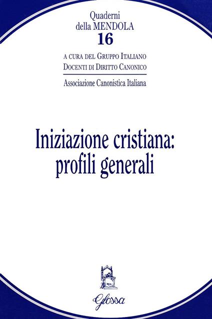 Iniziazione cristiana: profili generali - copertina