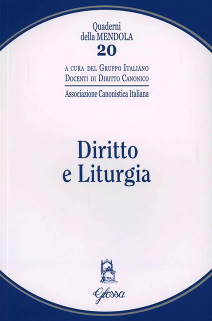 Diritto e liturgia - copertina