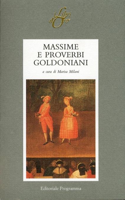 Massime e proverbi goldoniani - copertina