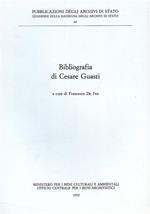 Bibliografia di Cesare Guasti