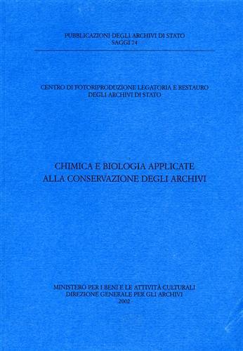 Chimica e biologia applicate alla conservazione degli archivi - 3