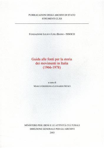 Guida alle fonti per la storia dei movimenti in Italia (1966-1978) - 2