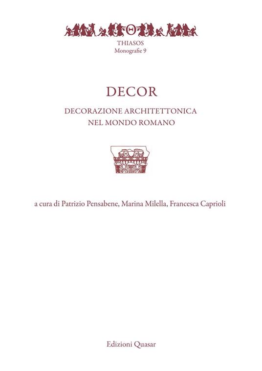 Decor. Decorazione architettonica nel mondo romano - copertina