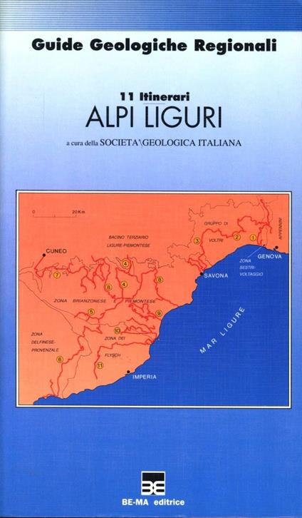 Guida geologica. Vol. 2: 11 itinerari. Alpi liguri - L. Vanossi - copertina