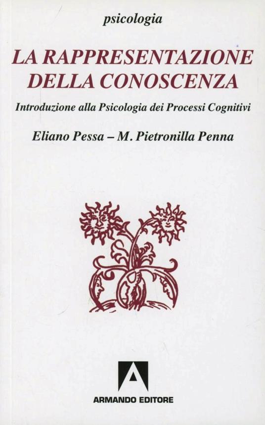 La rappresentazione della conoscenza. Introduzione alla psicologia dei processi cognitivi - M. Pietronilla Penna,Eliano Pessa - copertina