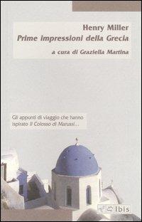 Prime impressioni della Grecia - Henry Miller - copertina