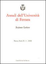 Annali dell'Università di Ferrara. Sezione lettere