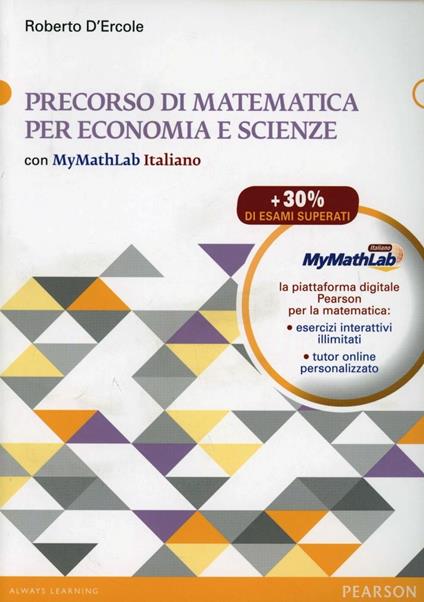 Precorso di matematica per economia e scienze - Roberto D'Ercole - copertina