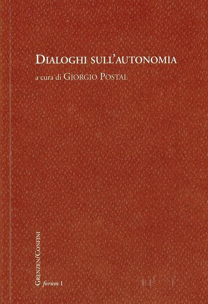 Dialoghi sull'autonomia - copertina