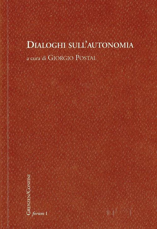 Dialoghi sull'autonomia - copertina