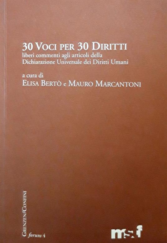 30 voci per 30 diritti - copertina