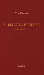 Al registro presenze (nota breve)