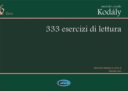 333 esercizi di lettura -  Zoltán Kodály - copertina