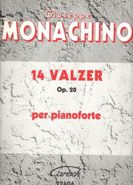  Monachino. 14 Valzer Op. 20 per Pianoforte - copertina