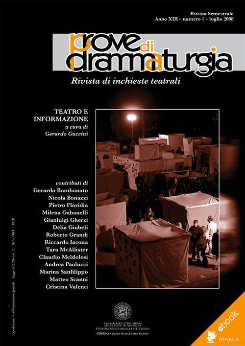 Prove di drammaturgia (2008). Vol. 1 - Gerardo Guccini - ebook