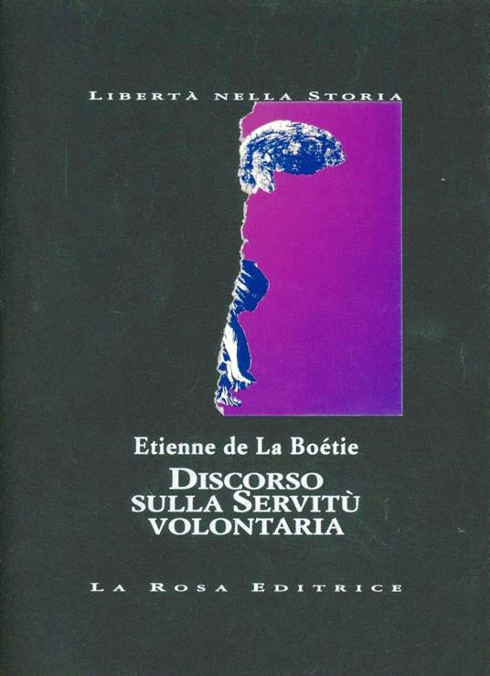 Discorso sulla servitù volontaria - Etienne de La Boëtie - copertina