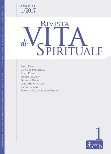 Rivista di vita spirituale (2017). Vol. 1 - copertina