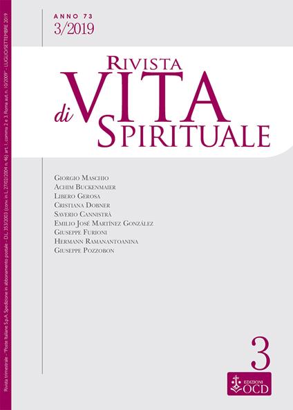 Rivista di vita spirituale (2019). Vol. 3 - copertina