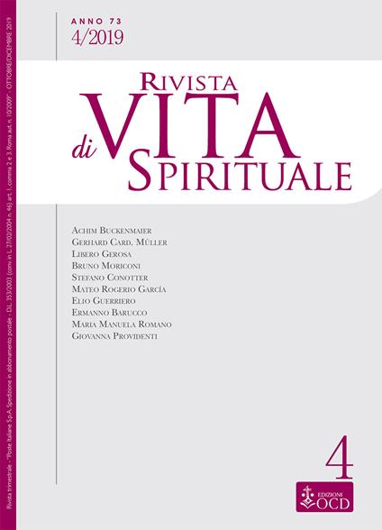 Rivista di vita spirituale (2019). Vol. 4 - copertina