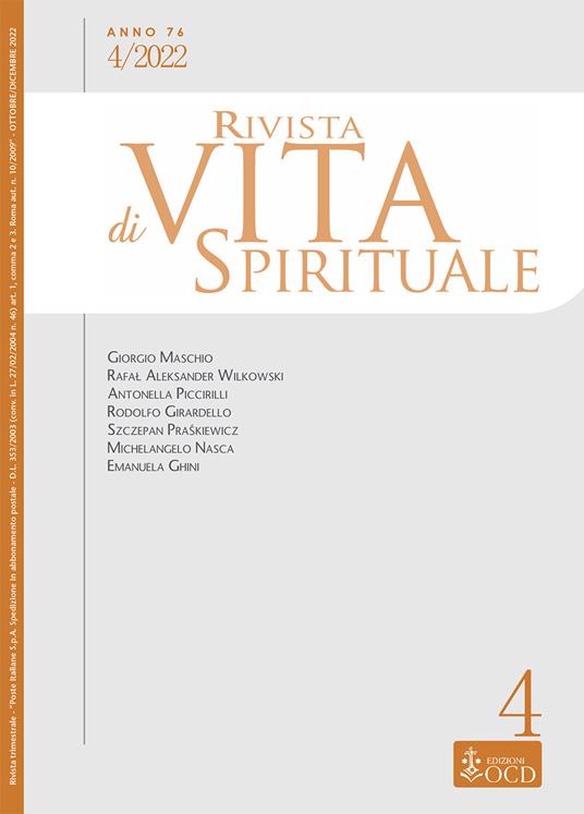 Rivista di vita spirituale (2022). Vol. 4 - copertina