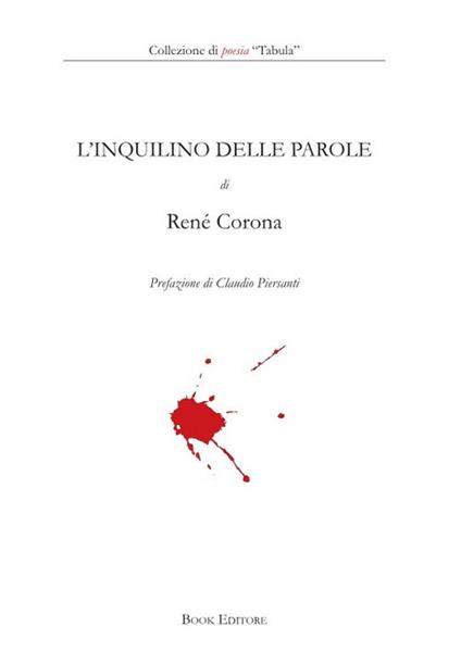 L' inquilino delle parole - René Corona - copertina