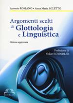 Argomenti scelti di glottologia e linguistica