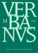 Verbanus. Rassegna per la cultura, l'arte, la storia del lago. Vol. 14