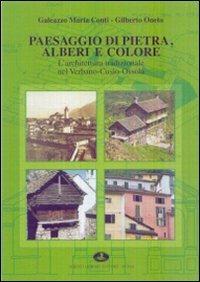 Paesaggio di pietra, alberi e colore. L'architettura tradizionale nel Verbano-Cusio-Ossola. Ediz. illustrata - Galeazzo M. Conti,Gilberto Oneto - copertina