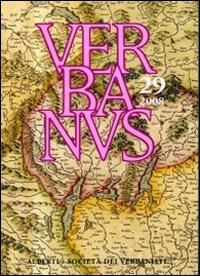 Verbanus. Rivista per la cultura, l'arte, la storia del lago. Vol. 29 - copertina