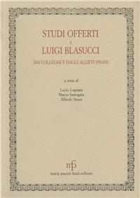 Studi offerti a Luigi Blasucci dai colleghi e dagli allievi pisani - copertina