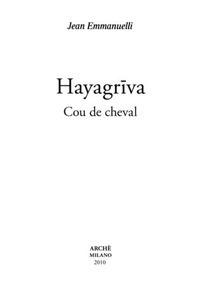 Hayagriva. Cou de cheval - Jean Emmanuelli - copertina