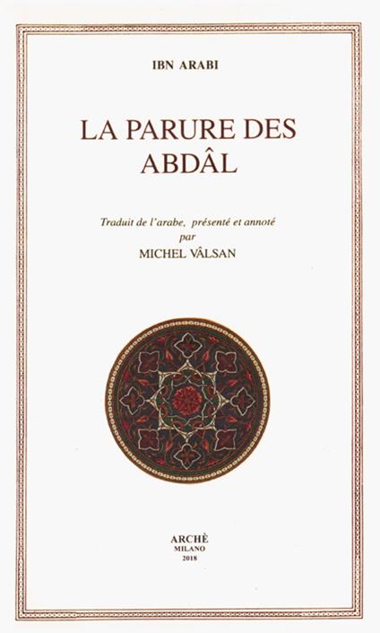 La parure des Abdal - Muhyî-d-Dîn Ibn Arabî - copertina