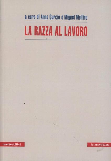 La razza al lavoro - copertina