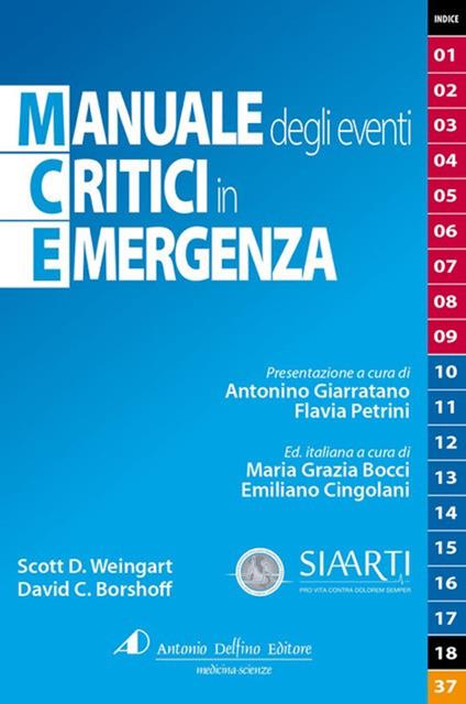 Manuale degli eventi critici in emergenza. Ediz. a spirale - S. D. Weingart,David C. Borshoff - copertina