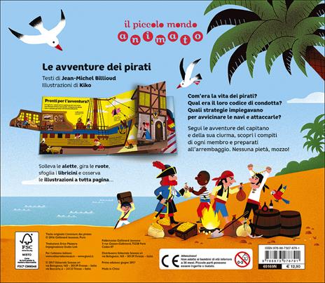 Le avventure dei pirati. Il piccolo mondo animato. Ediz. illustrata - Jean-Michel Billioud - 2