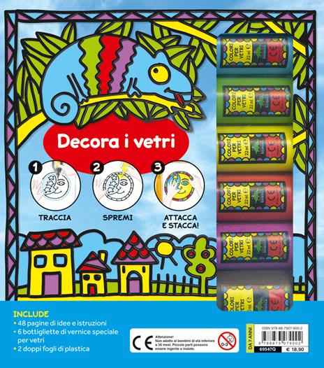 Vetri artistici. Crea decorazioni rimovibili. Ediz. a colori. Con gadget - Chiara Sepin - 2