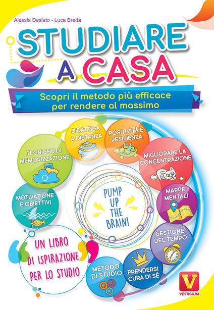 Studiare a casa. Scopri il metodo più efficace per rendere al massimo. Motivazione, memoria, concentrazione, gestione del tempo, DAD, mappe mentali, positività e resilienza - Alessia Desiato,Luca Breda - copertina